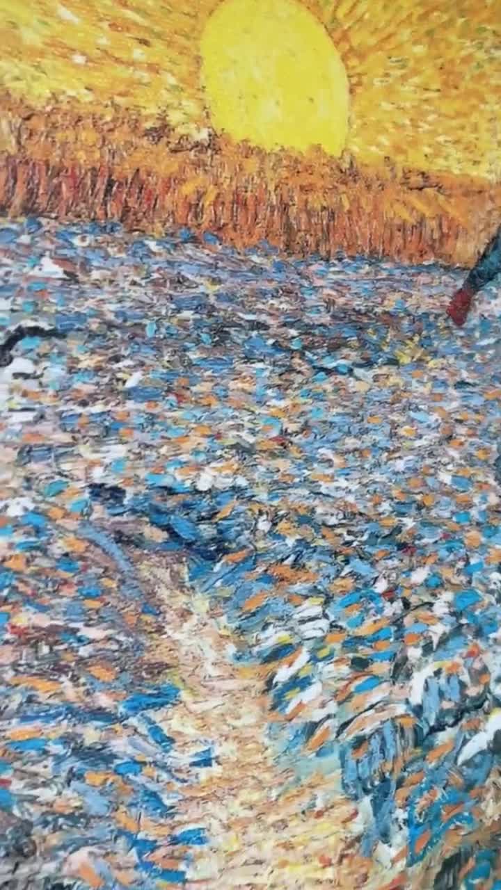 ゴッホ - 夕焼けの種まき人 キャンバスアート、有名な絵画