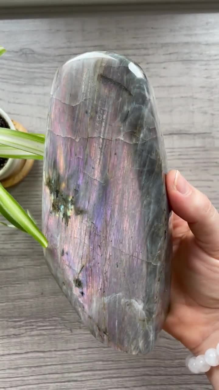 PINK & PURPLE FLASH Labradorite Freeform 1.4kg Purple -  Australia