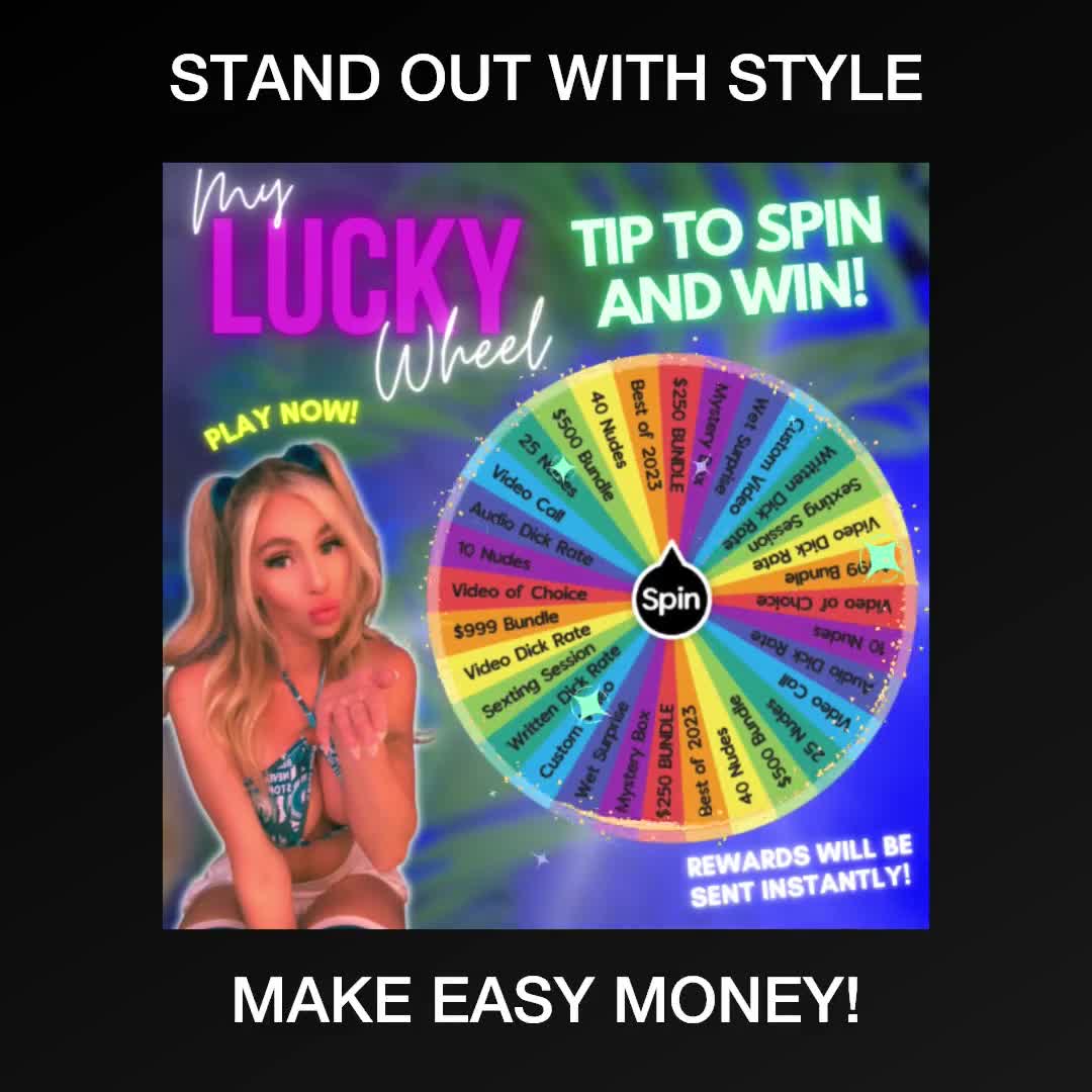 Animated Wheel Spin Game Template for OnlyFans used by the TOP 0.01% /  Wheel Game / Wheel Template / Spin the Wheel for OnlyFans