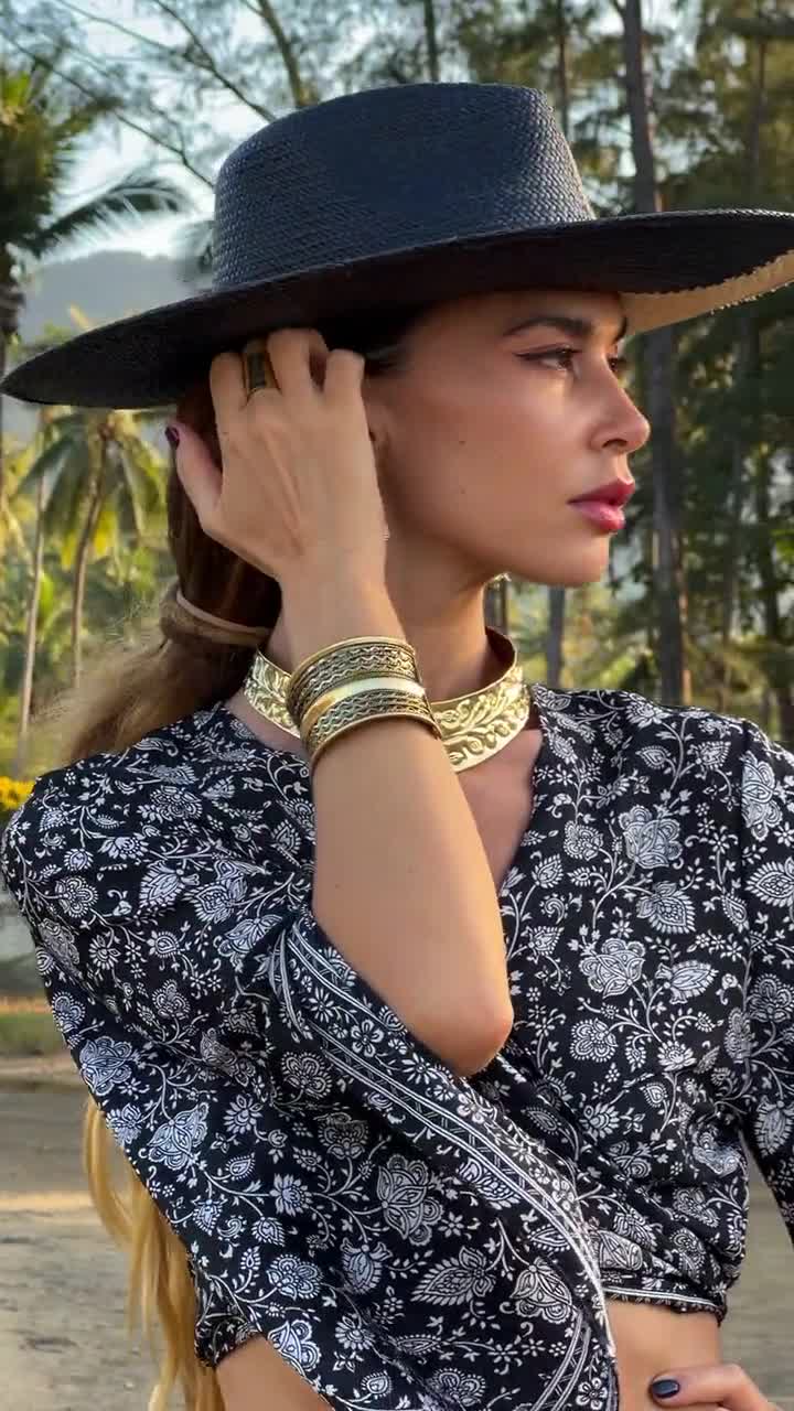 Orecchini A Cerchio Tribali Clip-on In Metallo Testurizzato - Tono Argento