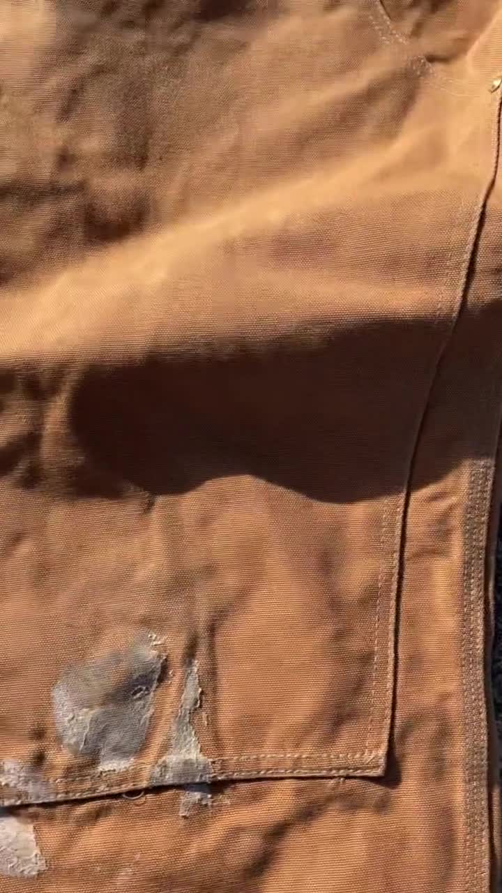 80’s Vintage Carhartt Carpenter Pants, 36x26 Duck Cloth, USA Made video poster