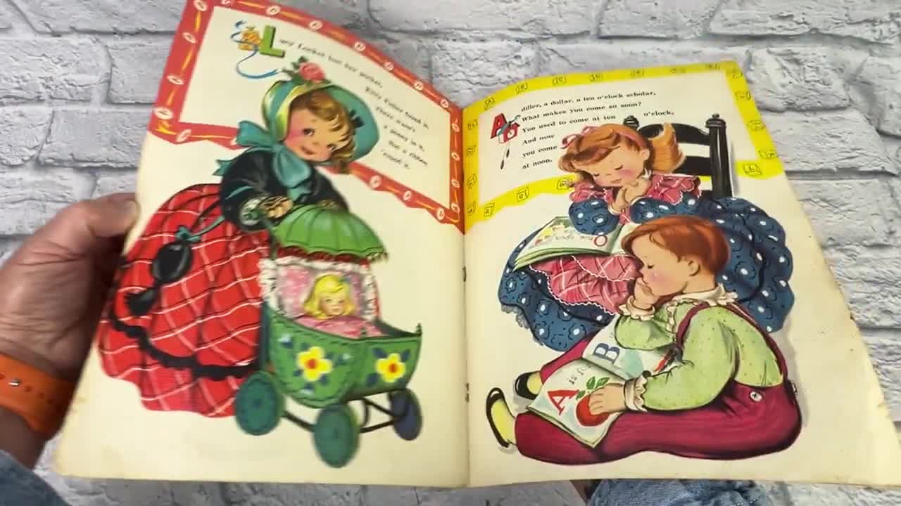 Vintage 1950s Nursery Rhyme Children's Book - Etsy