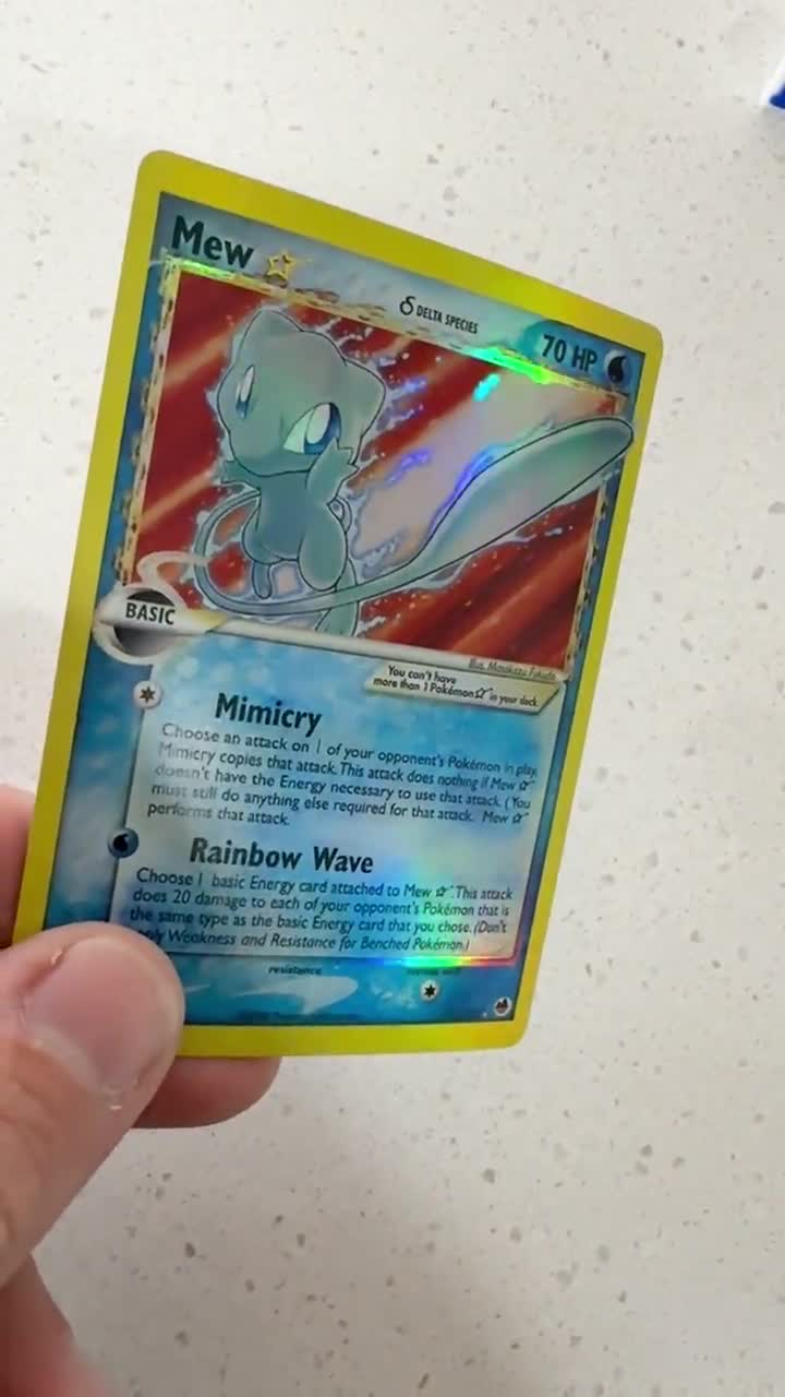 Gold Star Mew Graded 10 Holographic Pokemon Proxy Replica Card - Etsy