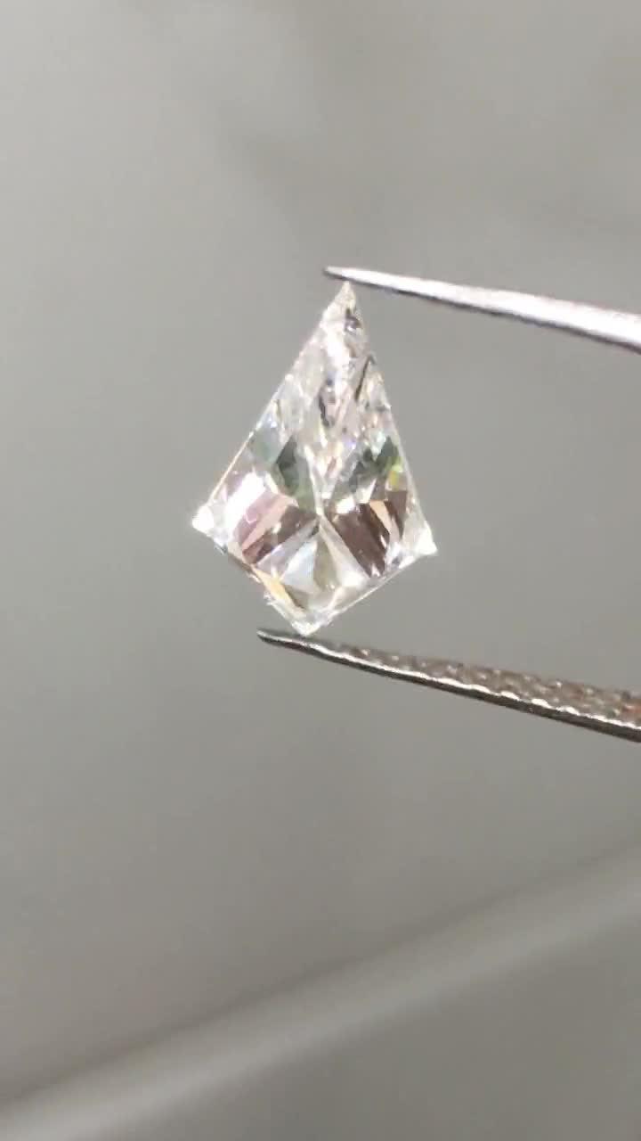 Starla Star Tie Tack and Star Kite Cut Cubic Zirconia Lapel Pin | Ziamond Lab Grown Diamond Simulants