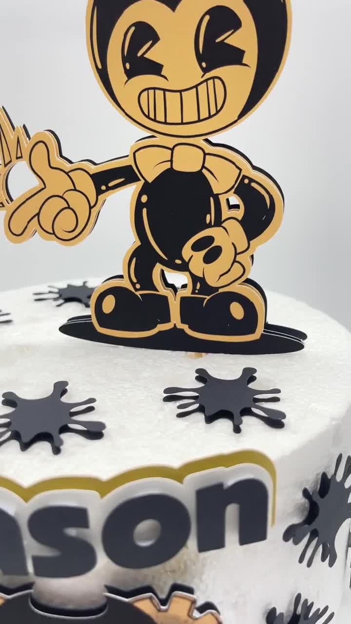 Bendy and the Ink Machine Video Game Logo Edible Cake Topper Image ABP – A  Birthday Place
