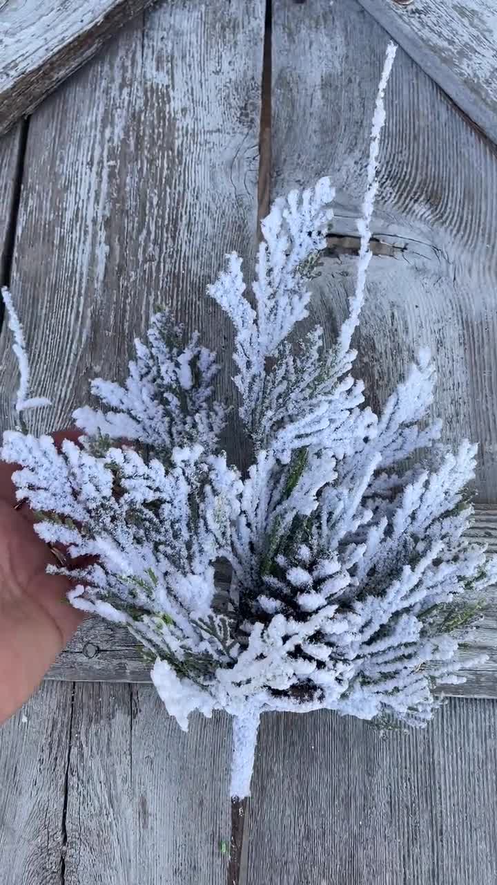 Christmas Tree Branch, Fraser Fir Pine Spray, Artificial Winter
