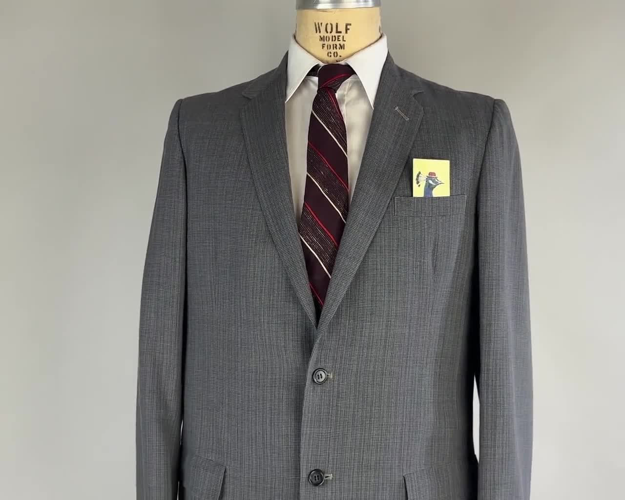 1950s the Great Grey Scale Suit | Vintage 50s Tone on Tone