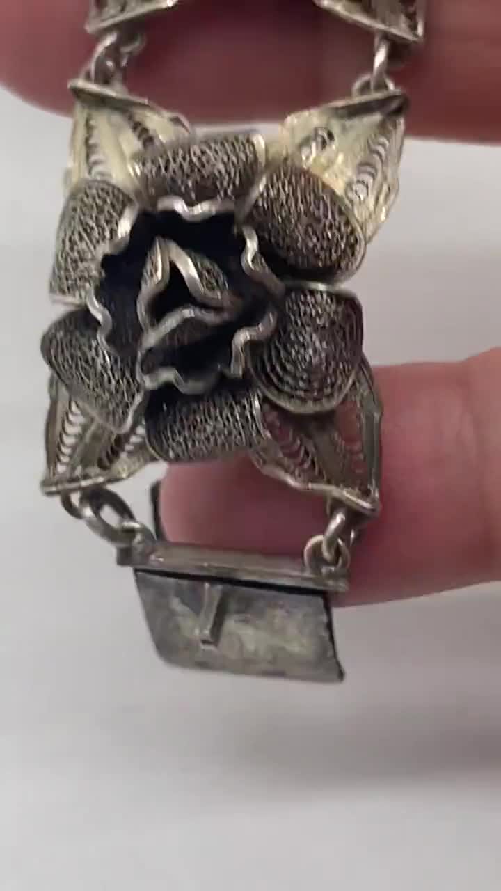 本物の 1930 年代ヴィンテージ ローズ フラワー 3D デザイン