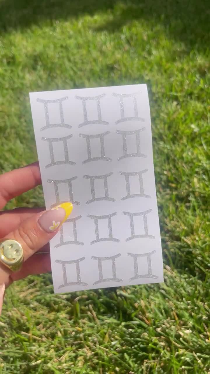 Gemini Tanning Stickers: Sun Tattoo Stencils - 2 Sheets, image size:720x1280