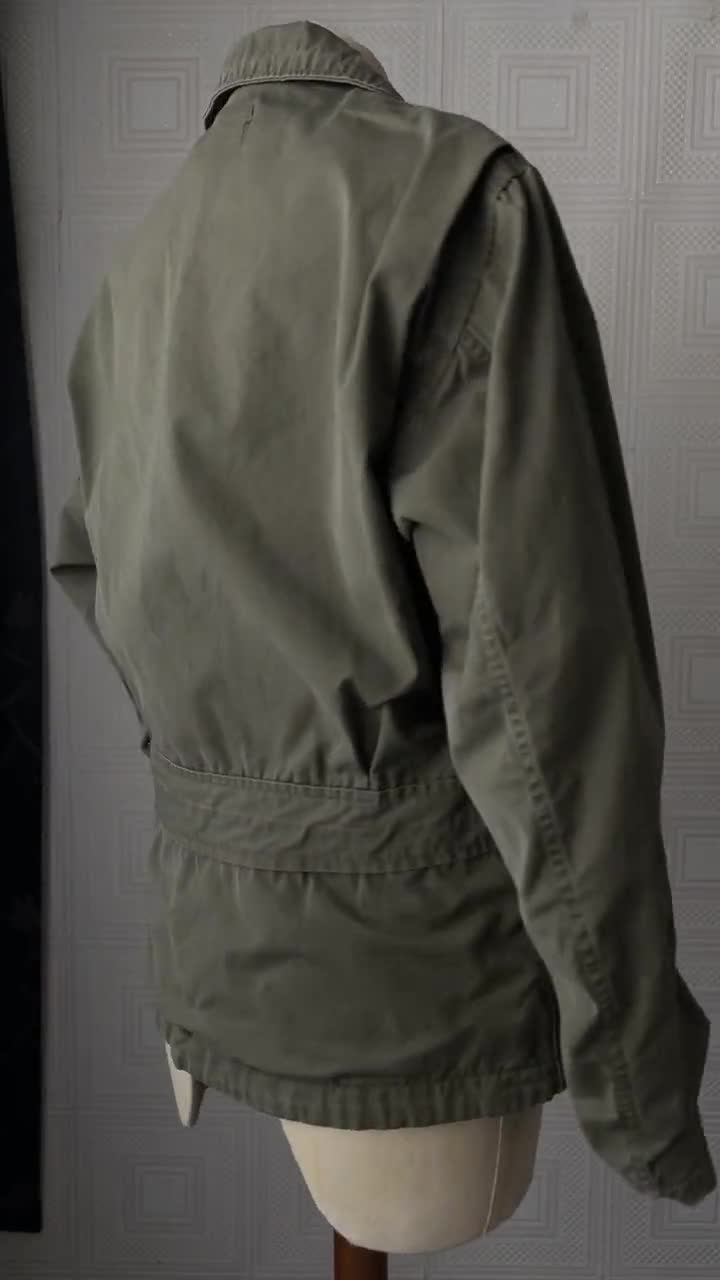 Vintage 40s WW2 M-41 US Military Cotton Field Jacket W
