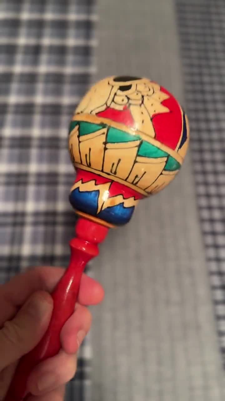 Colorations houten maracas knutselset - Versier je eigen