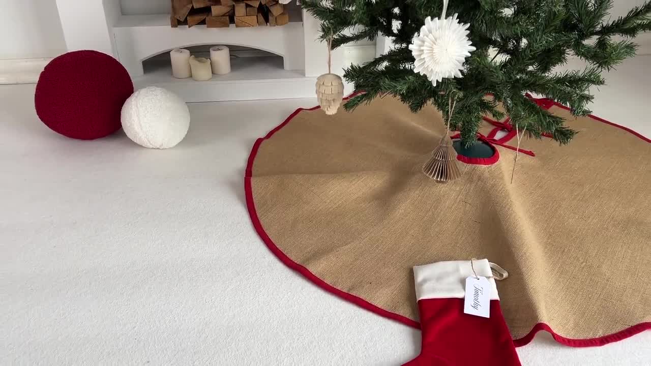 NATURALLY Danny Seo Jute Christmas Tree newest Skirt