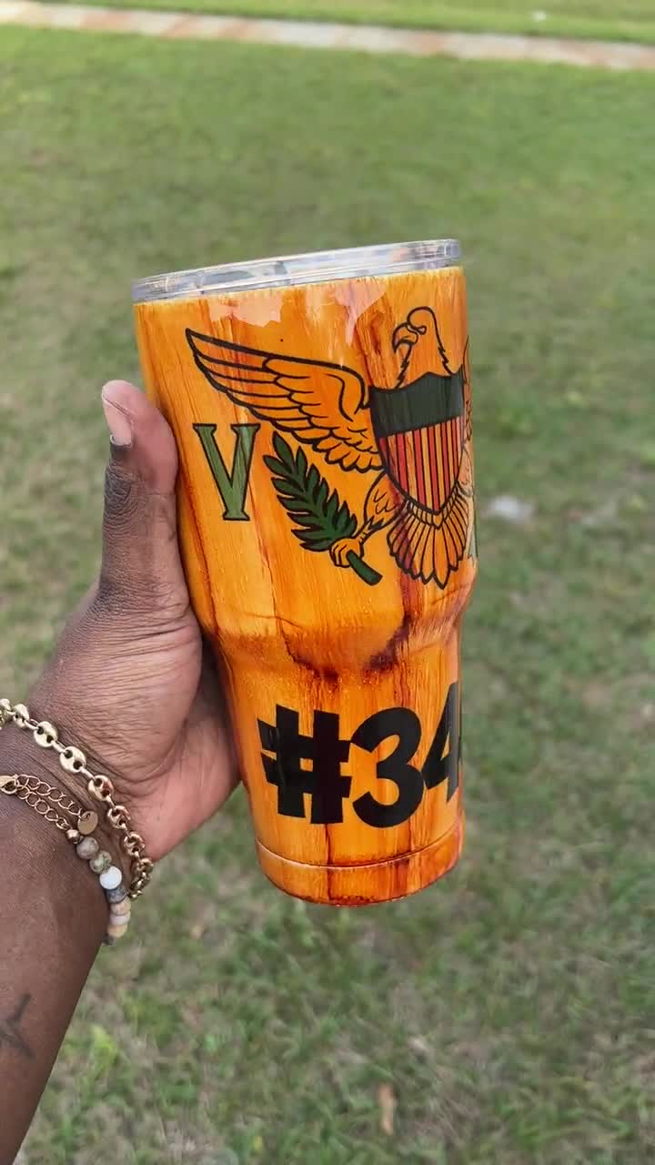 VI Wooden Tumbler| Virgin Islands Tumbler| 340| Virgin Islands| Wooden Tumbler| Custom Made Tumbler| Epoxy Tumbler| USVI| Tumbler| Gifts| VI video poster
