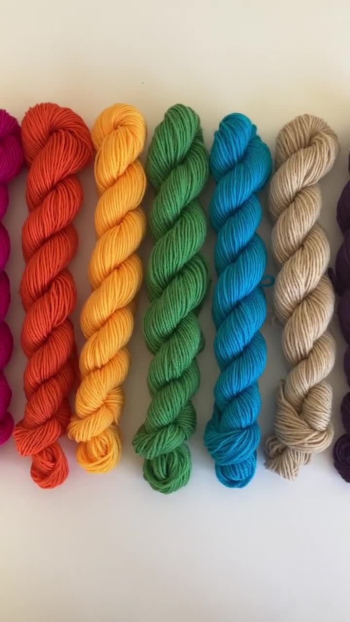 Opal Sock Yarn Mini Skein Set - Bright Solids - Scrappy Yarn