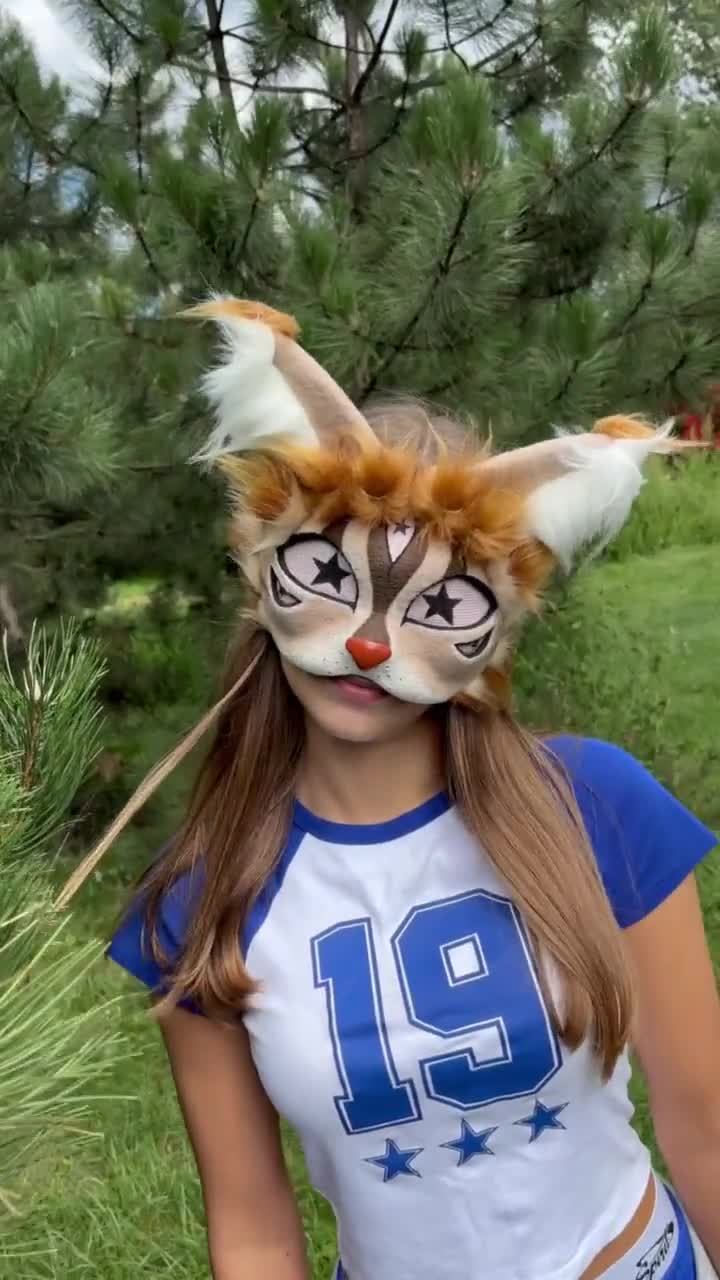 獣人マスク - 獣人ギフトアイデア、キツネマスク、手作りのコスプレ用