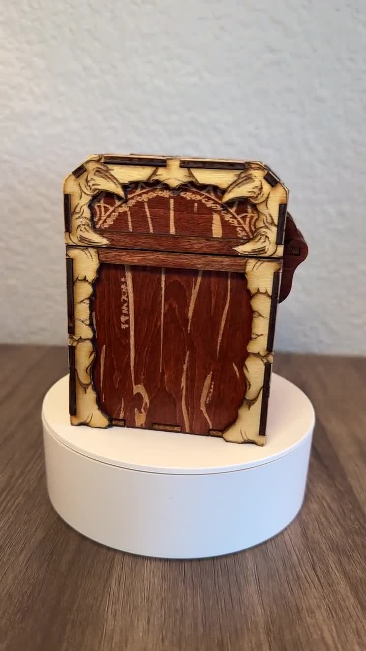 Custom Laser Cut Baltic Birch Deck Box | Double Sleeved Cards - Etsy