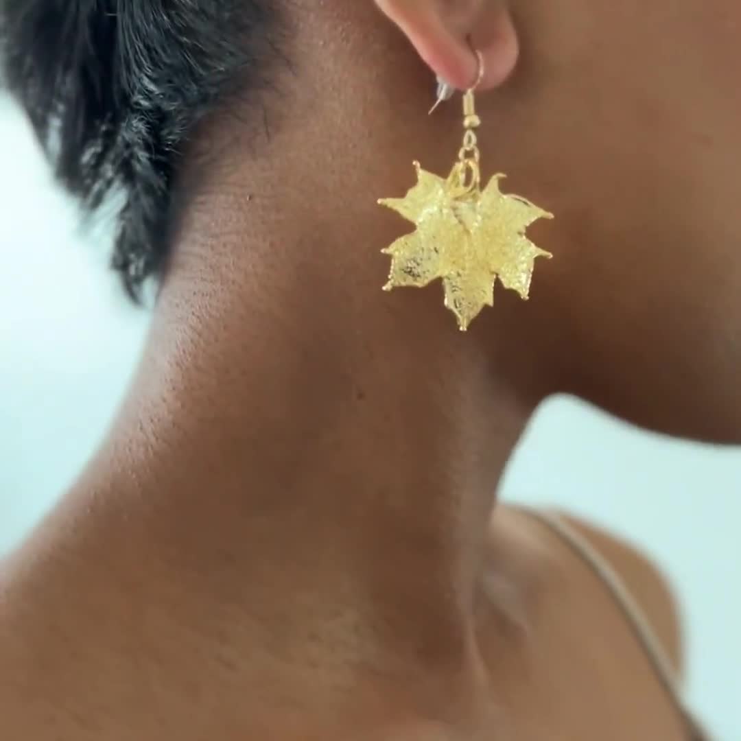 Chinar sales leaf earrings