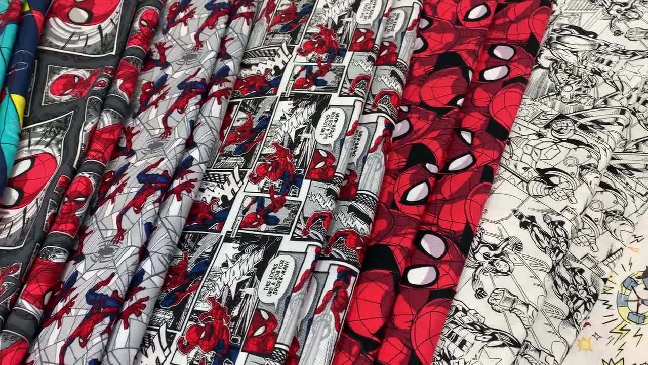 Spider-Man Cotton Fabric by the Yard