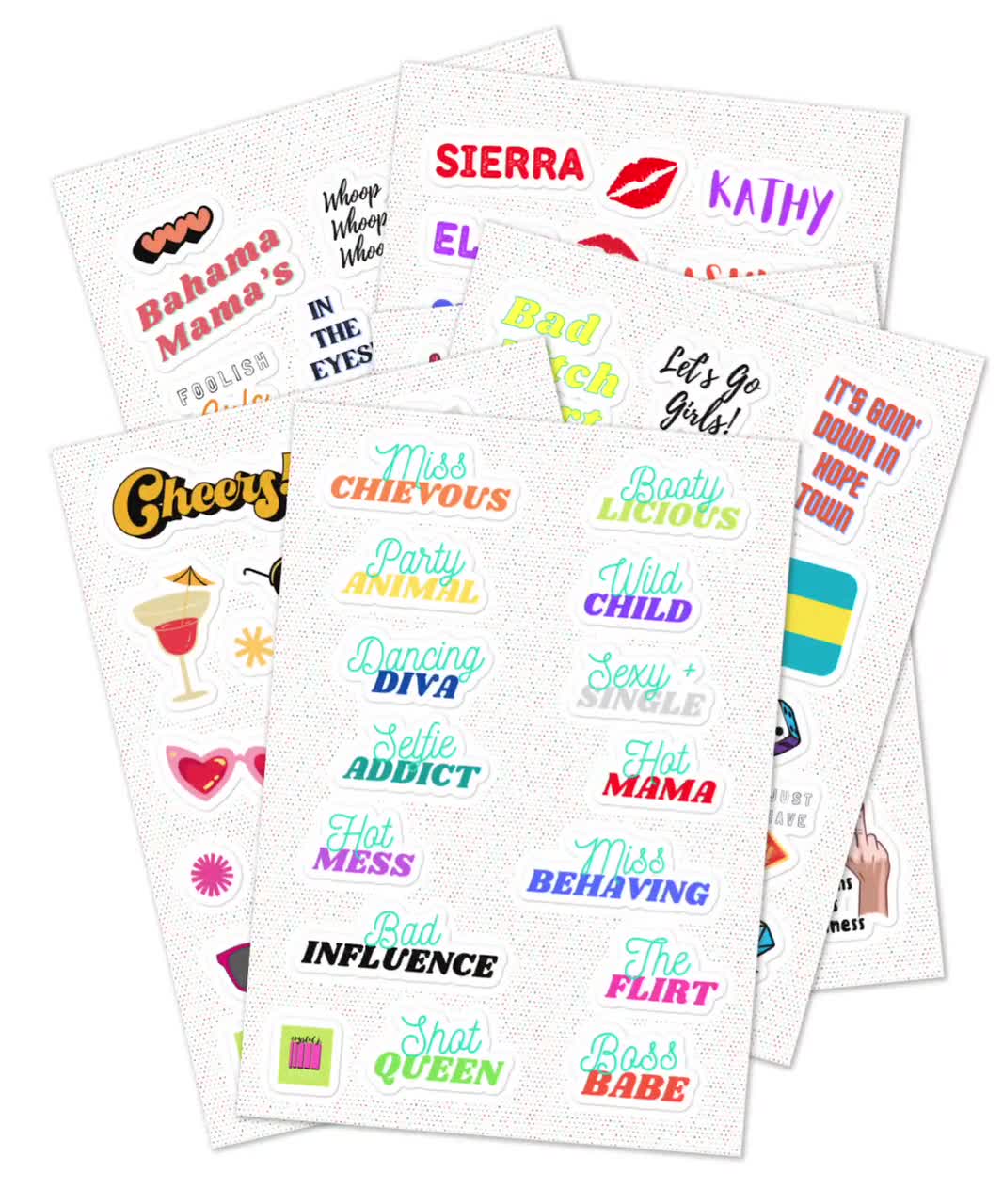 Rainbow Stickers Rainbow Sticker Pack Cute Rainbow Decals I Love