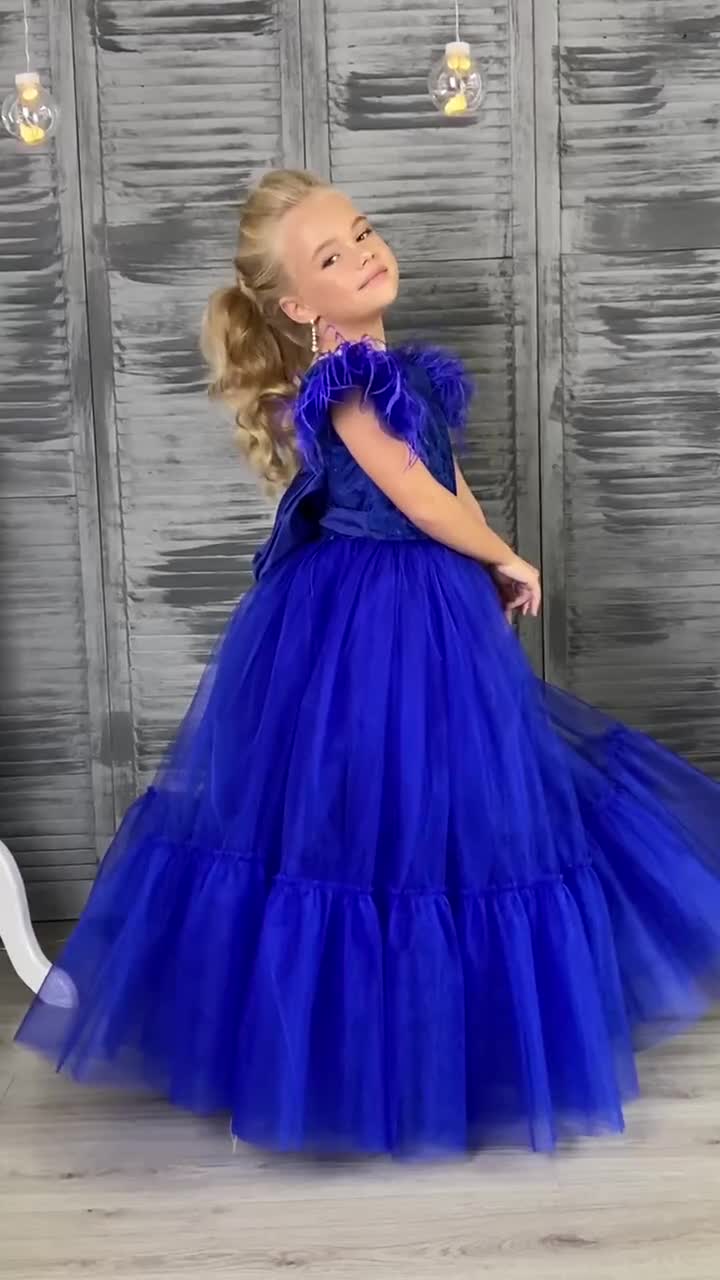Vestido de chicas de fiesta vestido azul vestido - México