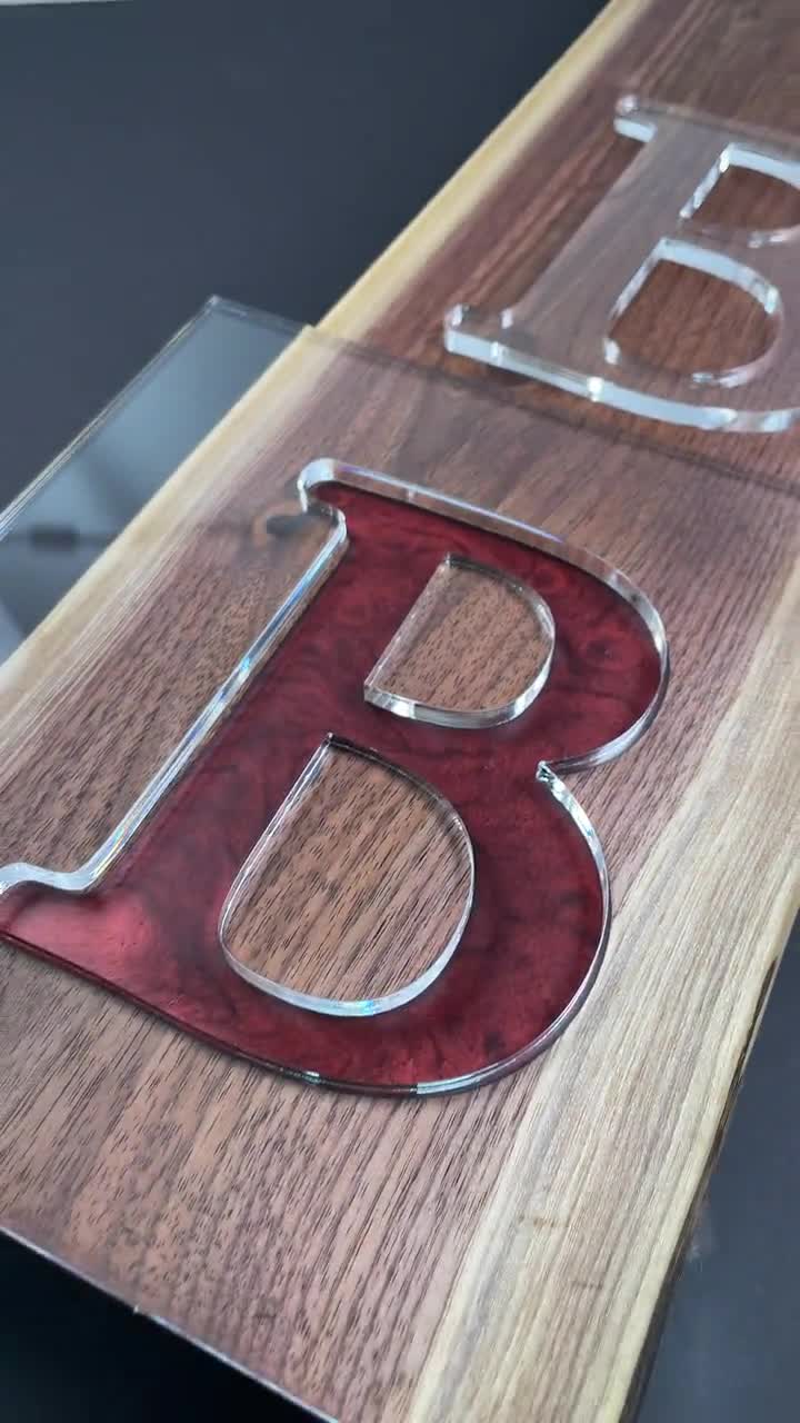 Letter Router Templates (Clear Acrylic) — Jeff Mack Supply