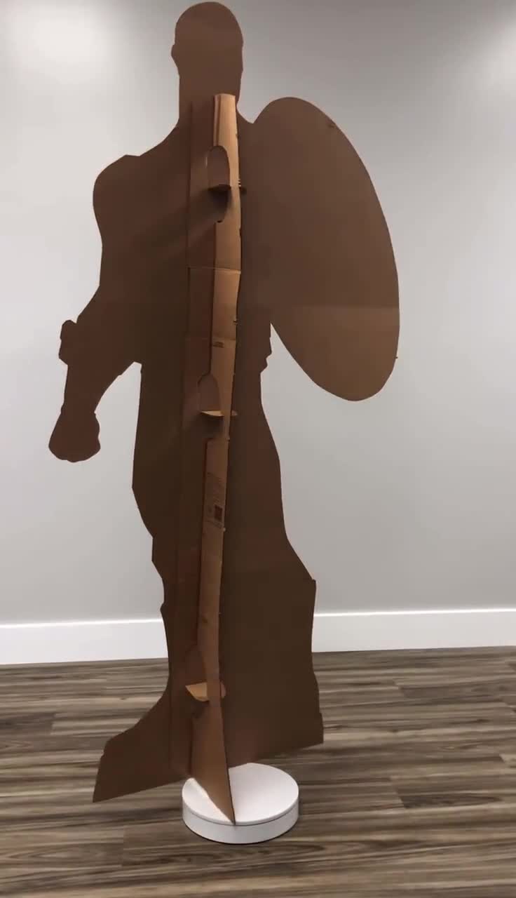 Stand Tall with the Hero Life Size Captain America Cardboard Cutout, Kids Birthday Decor, Event Backdrop, Captain America Cardboard Standee video poster