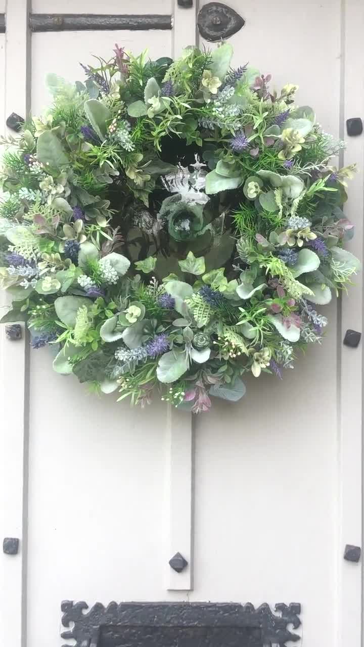 Floral Heart Wreath, Handmade Wreath, Heart Shaped Front Door Artificial  Wreath, Spring Hydrangea Wreath, Seasonal Decor 