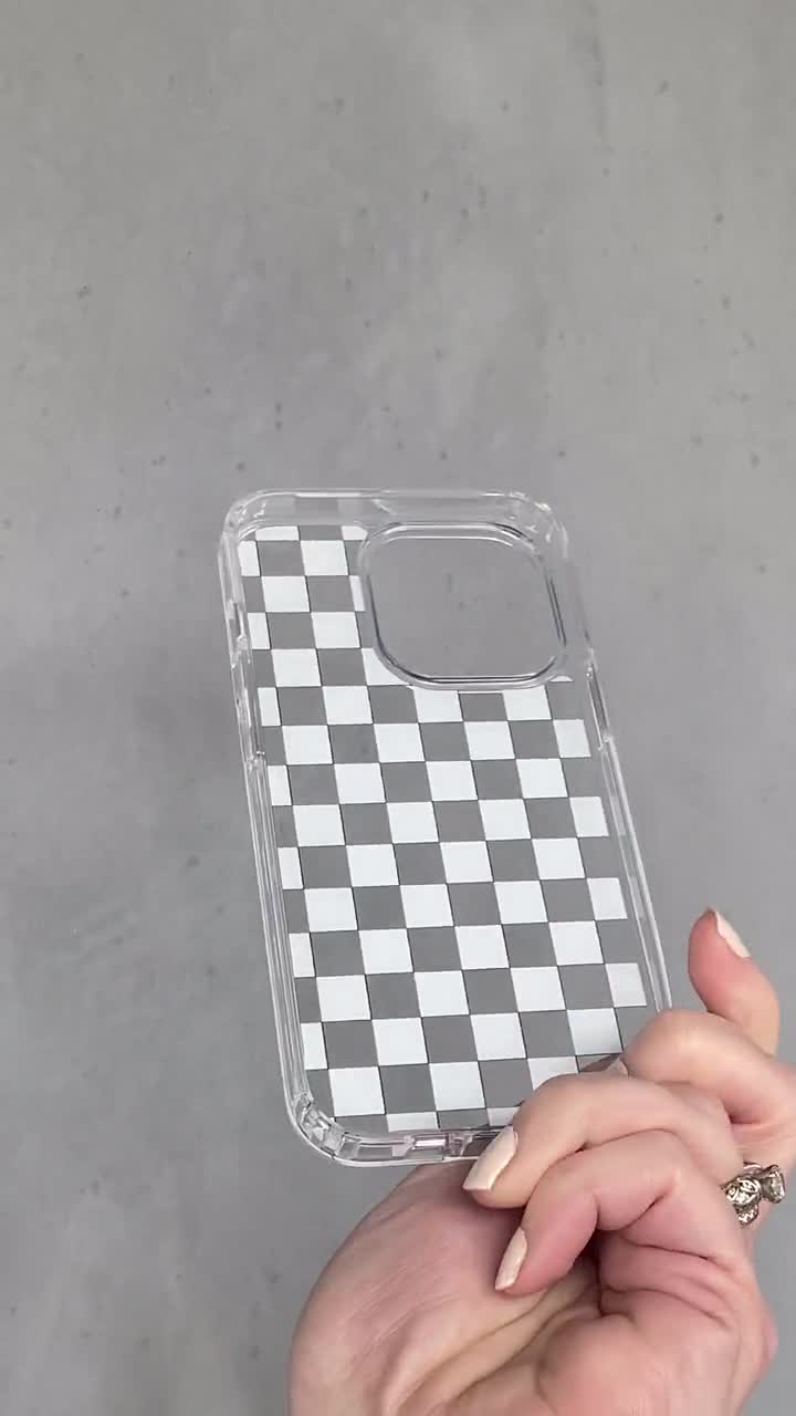 Tan Check Clear Phone Case Checkerboard iPhone 16 Pro Max 15 14 Plus 13 12 Magsafe, 11, Neutral Checked Galaxy S24 Plus CC-CH Tan Check Clear Phone Case Checkerboard iPhone 16 Pro Max 15 14 Plus 13 12 Magsafe, 11, Neutral Checked Galaxy S24 Plus CC-CH