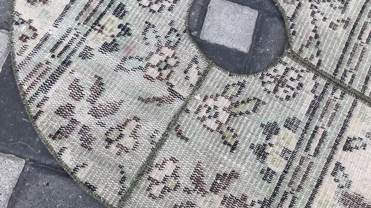 32インチ ヴィンテージ ハンドメイド ウール ツリースカート (小