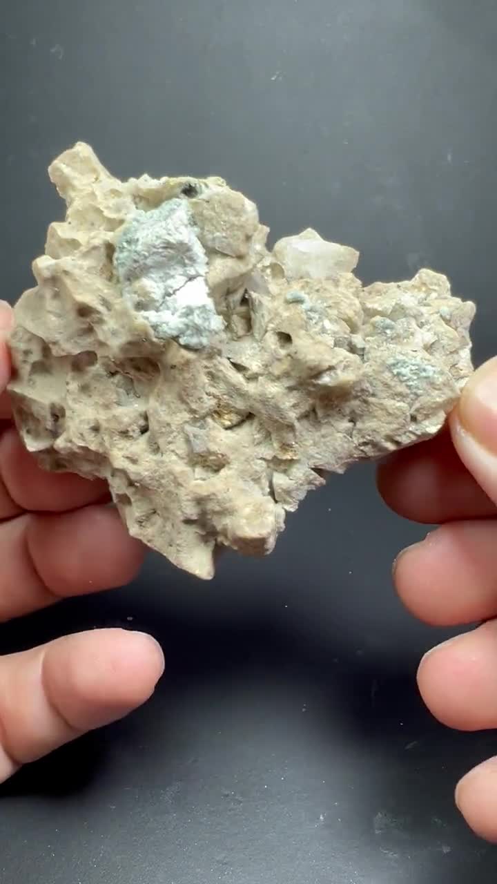 517 Carat Green Sphene Crystals With Fluorescent Calcite Collector