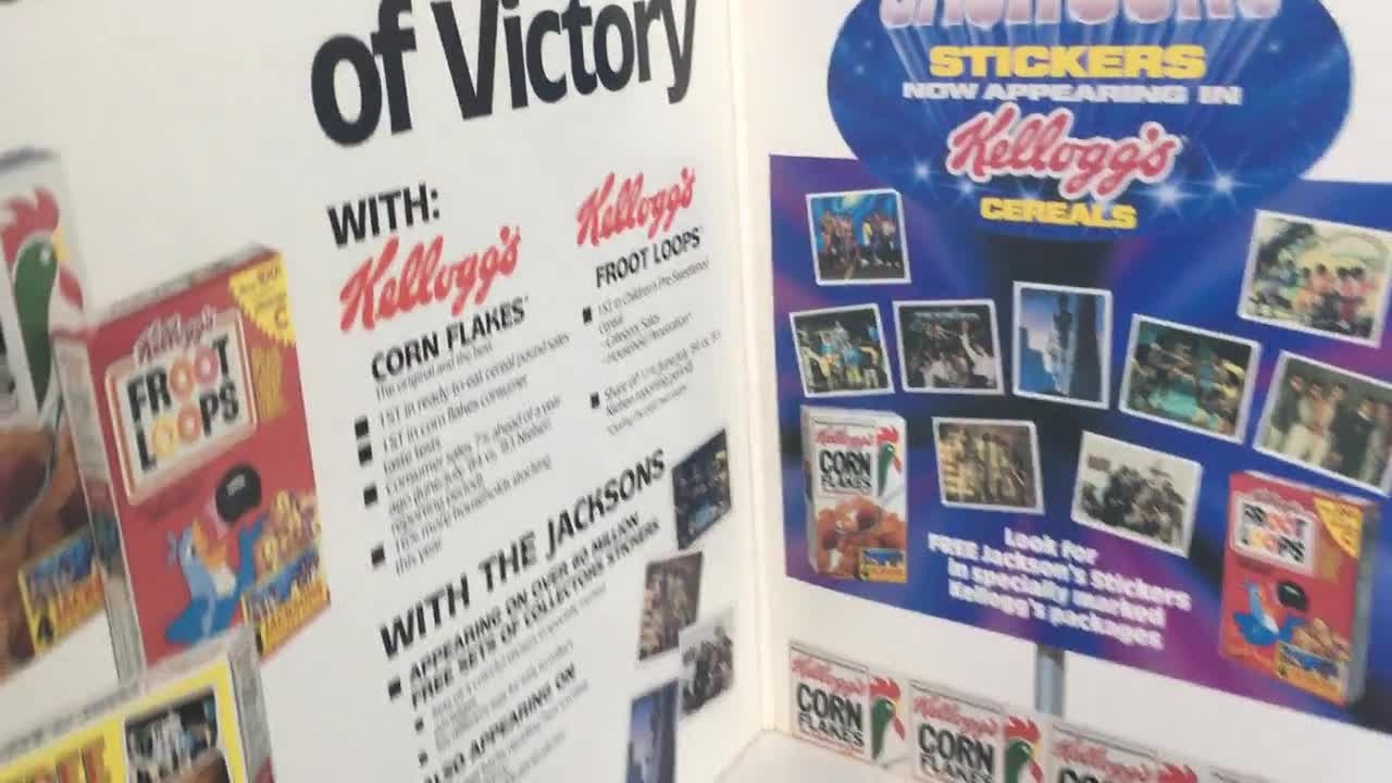 Kellogg's and the Jacksons - for the Taste of Victory LP Vinyl
