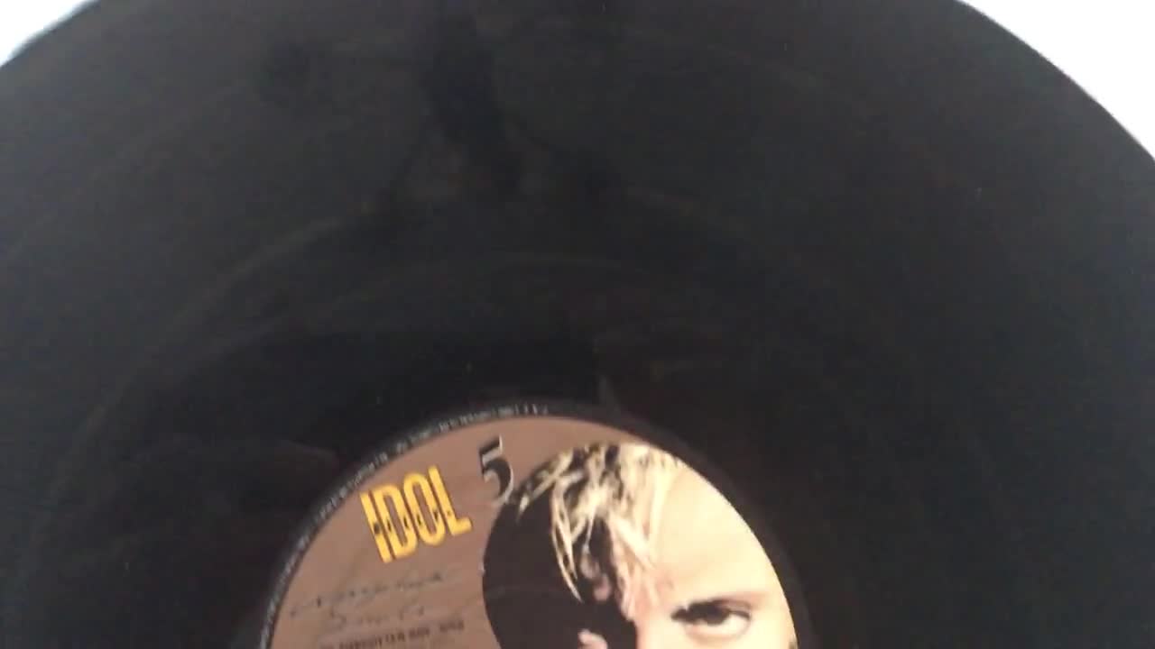 Billy Childish オリジナル版画 限定１０部 サイン入り 1985年 Billy Idol - Whiplash Smile LP Vinyl Record Album, Chrysalis
