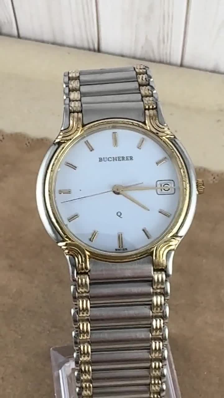 Vintage Luxury Bucherer Q Quartz Wristwatch, Model Q 255.604