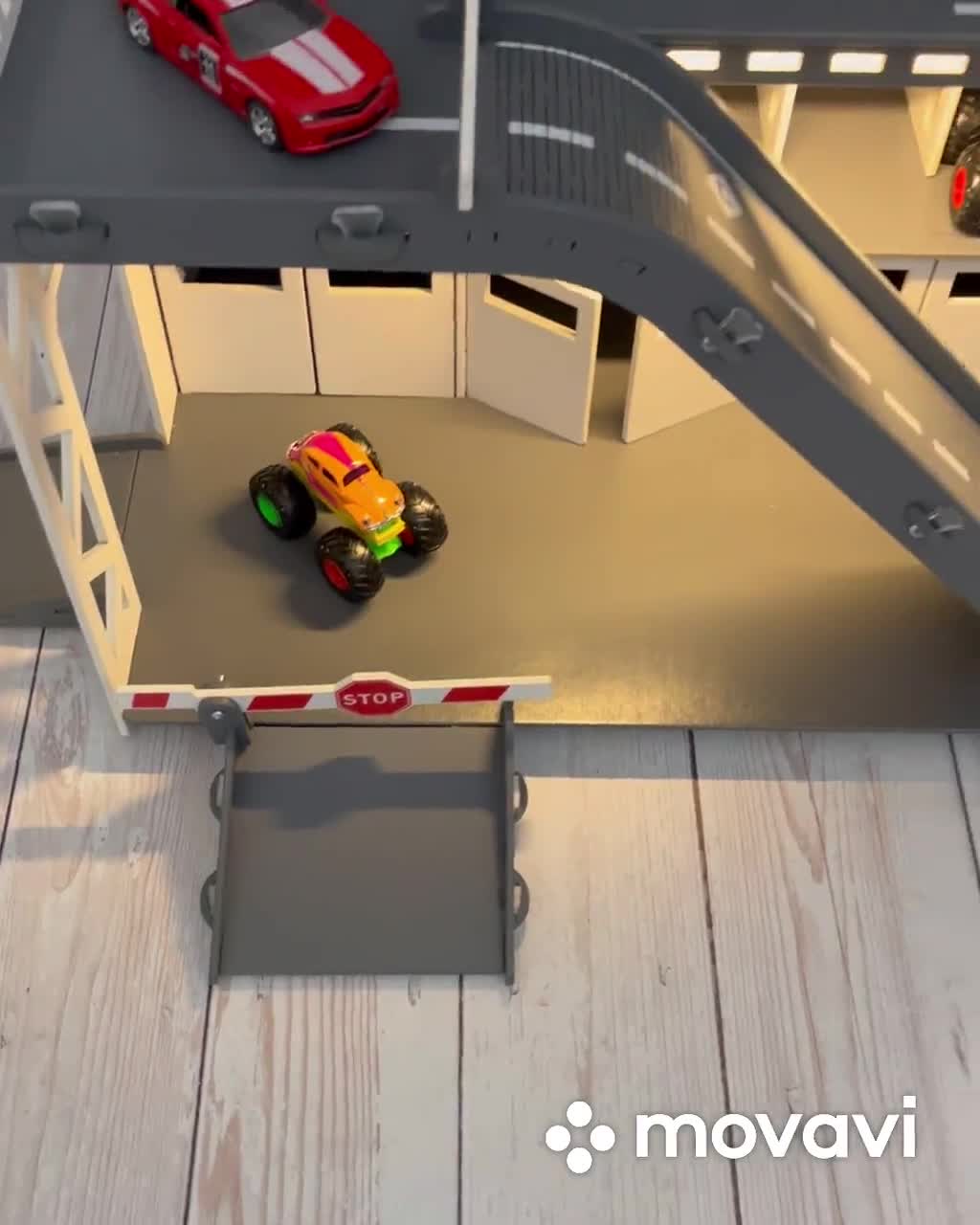 Aire de stationnement jeu de voiture ensemble de garage jouet de