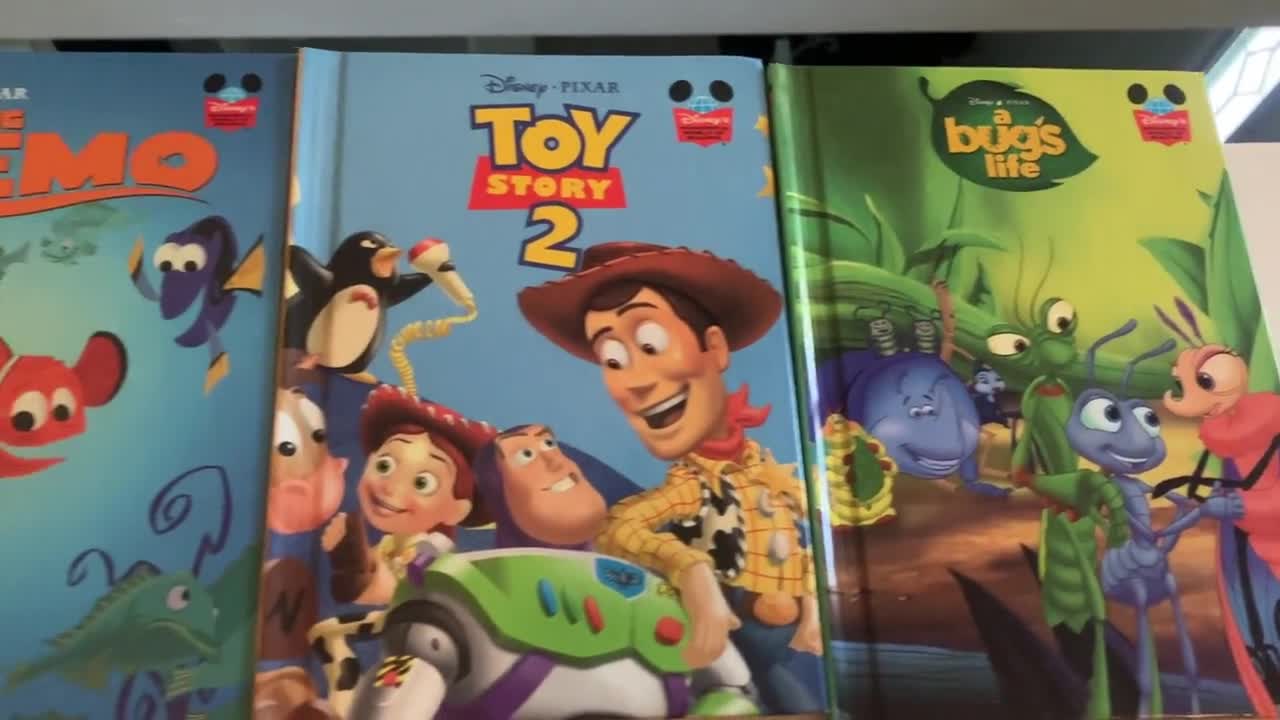Vintage Disney Pixar Books-toy Story 2-finding Nemo-a Bugs Life