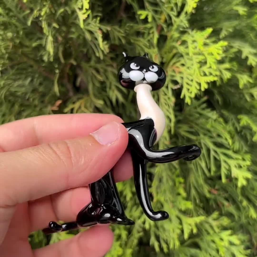 ムラノ　ねこ　ガラス　置物 ムラノ ねこ ガラス 置物 - メルカリ