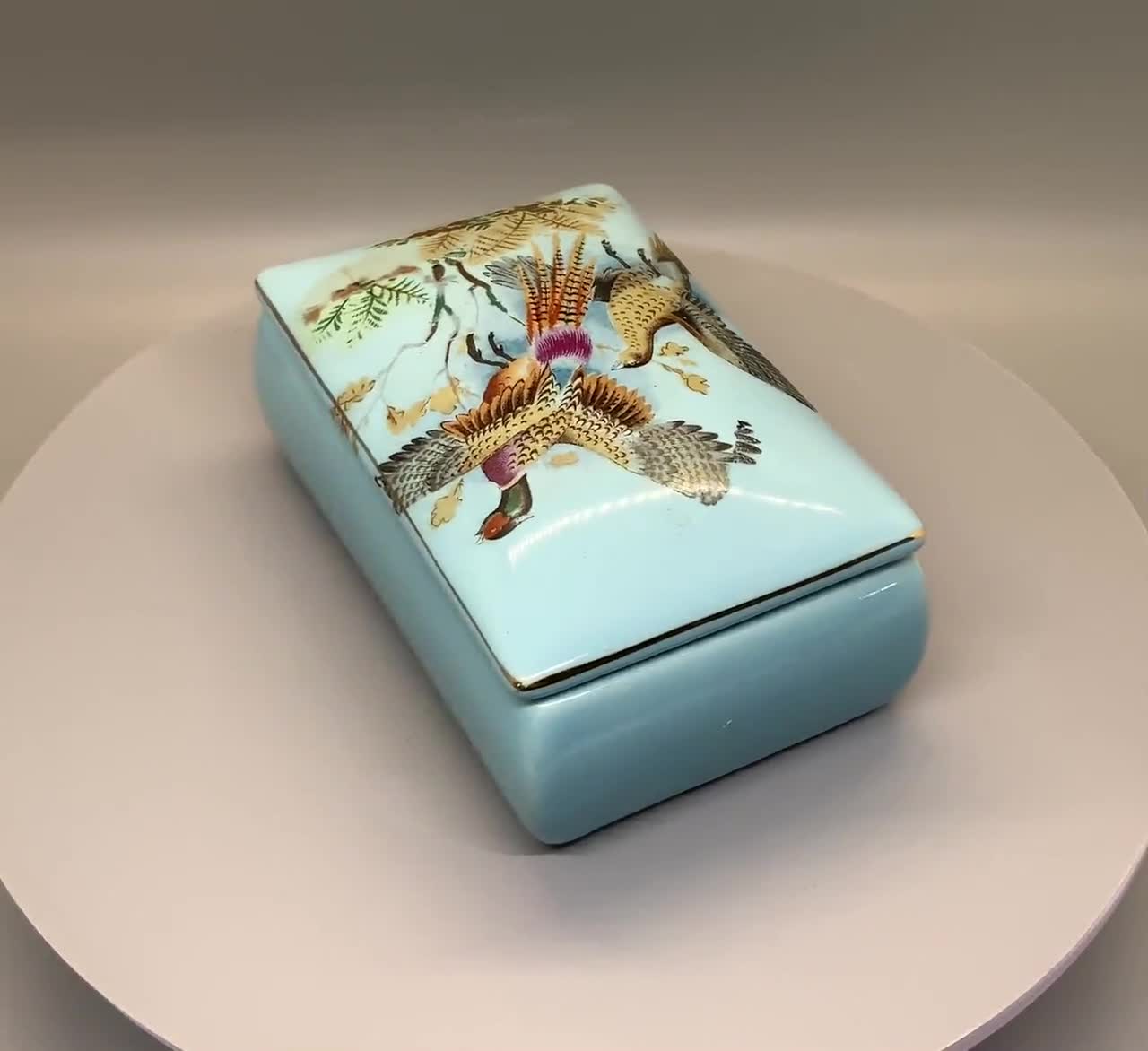 Vintage ATC Super Deluxe Automatic Ceramic Cigarette Box or