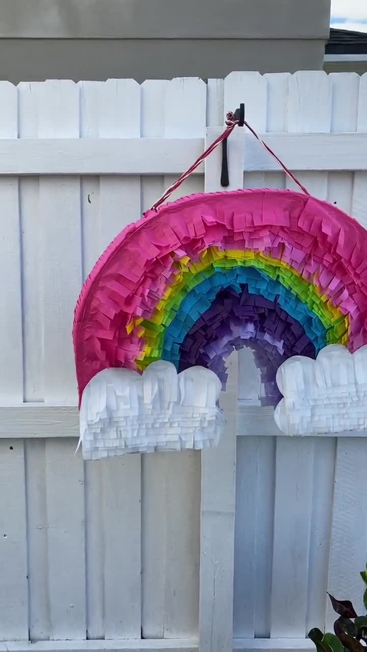 Rainbow Cloud Pull String Pinata 