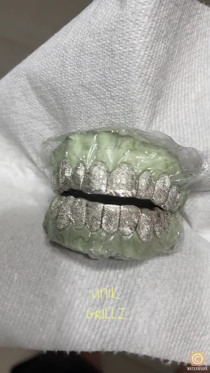 Diamond dust clearance grillz white gold