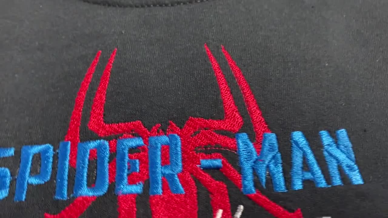 スパイダーマン ノー・ウェイ・ホーム 刺繍 T シャツ / M Studios / スーパーヒーローのカスタム刺繍 T シャツ video poster