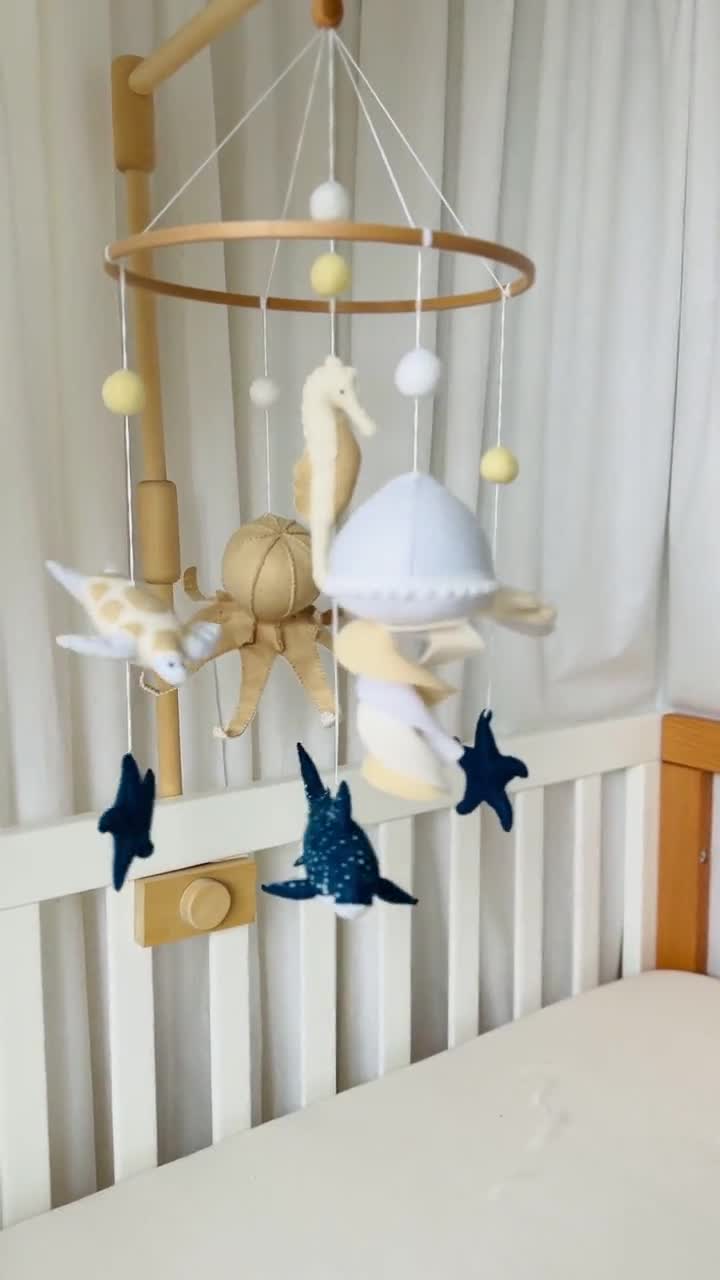 Whale Nursery Nautical Crib Mobile Crib Hanging Toys Whale Baby