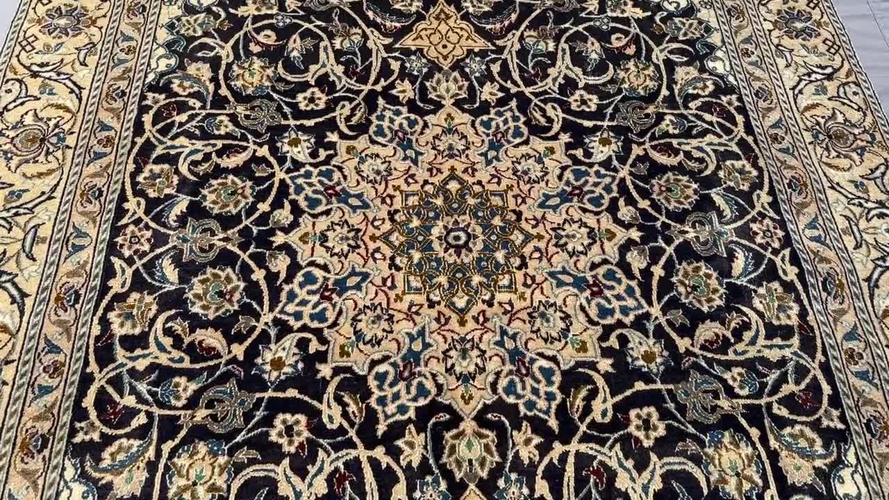 アンティーク トルコ製 手織りラグ 6x10 幾何学模様 ウール エリア