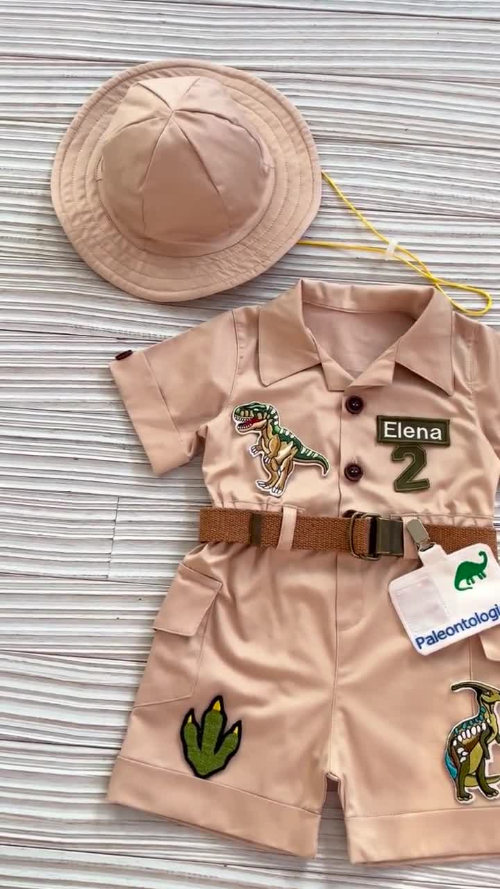 Vagefun Set Estivo Neonato E Bambino: 2 Canottiere + 2 Pantaloncini Con Stampe Di Dinosauri E Jackfruit, Tessuto Leggero In Misto Cotone, Taglie Da 6 Mesi A 4 Anni - 6