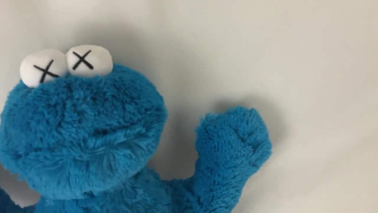 Plush Cookie Monster Blue Kaws Sesame Street UNIQLO - Etsy Canada