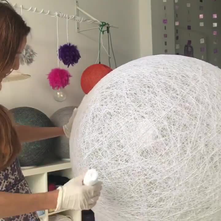 Como hacer esferas gigantes para exteriores