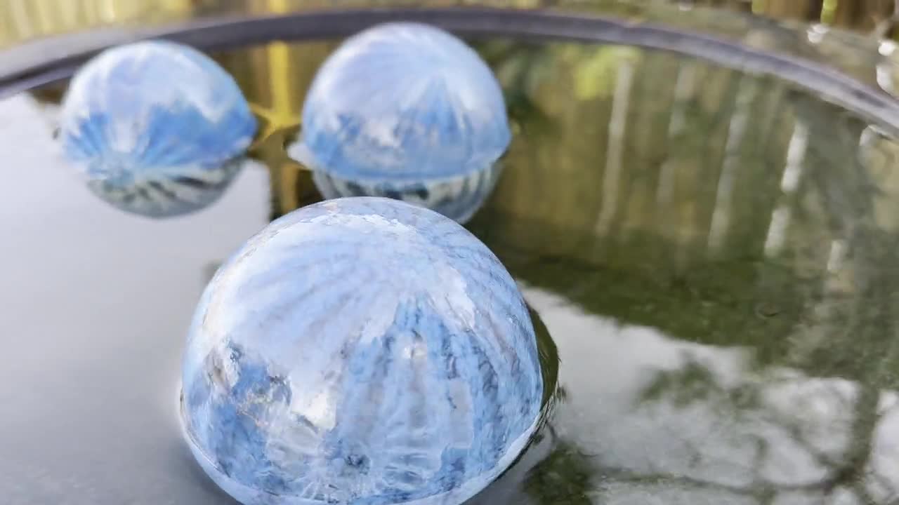 Jellyfish Floats, Set of 3 Blown Glass Garden Globe Balls