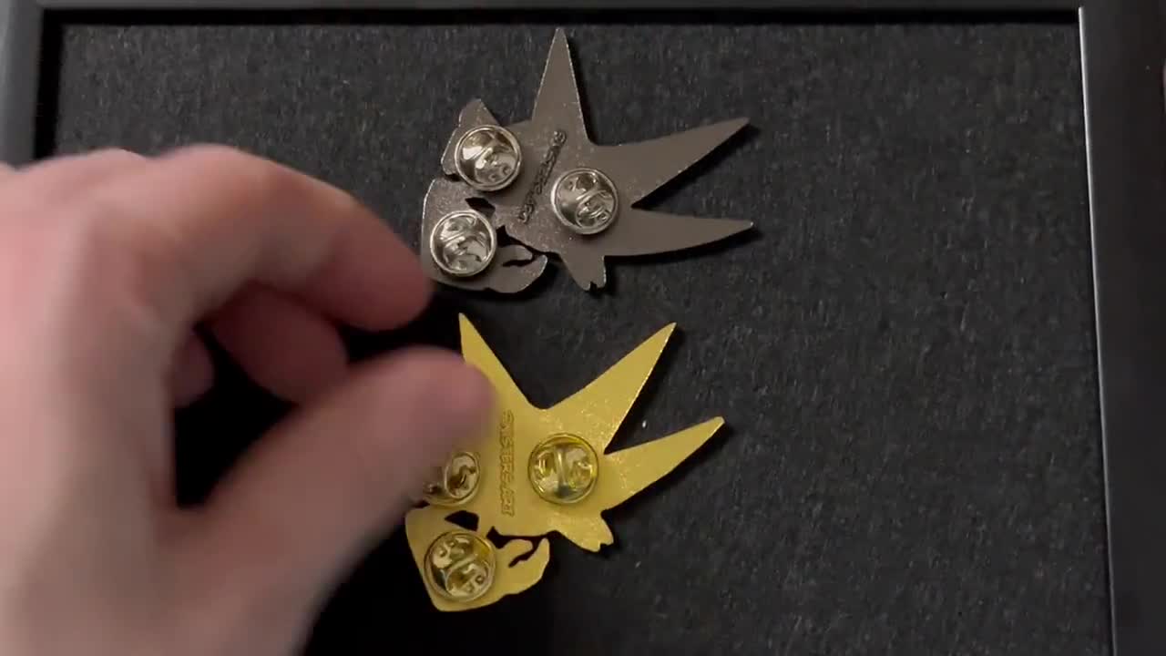 Super Neo Metal Sonic Enamel Pin - Etsy