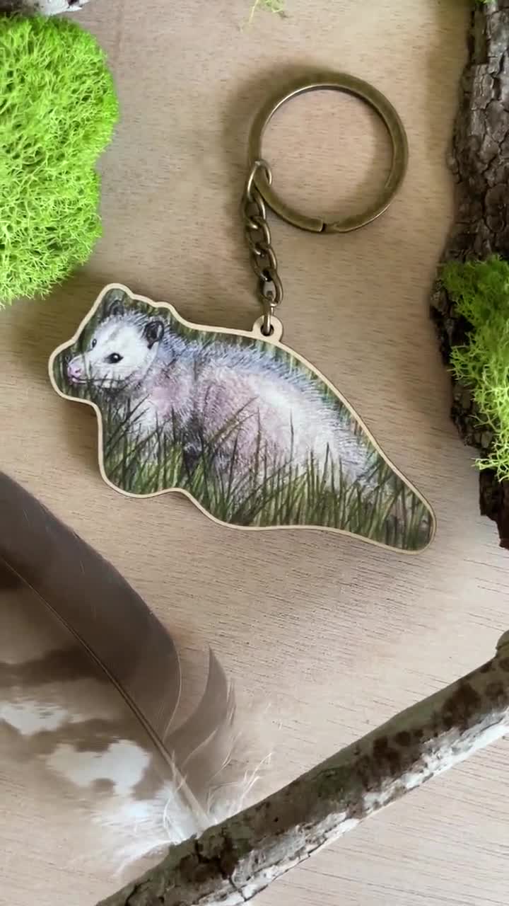 Opossum keychain sale