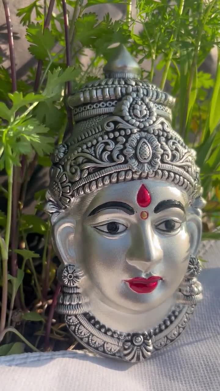 925 Sterling Silver Amman Face Fore Varalakshmi Vratham, 925