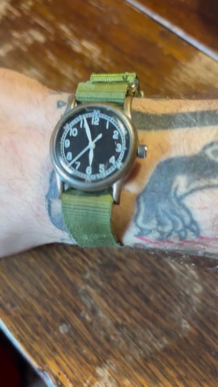 Amazon.com: WW2 British Army Style Military Service Watch - The Dirty Dozen  : Clothing, Shoes & Jewelry